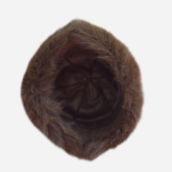 Luxurious Brown Faux Fur Bucket Winter Hat - Picture 3 of 5
